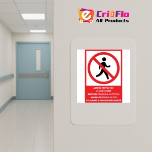 Indicator De interzicere personalizata, Sticker autocolant - Img 4