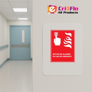 Indicator De siguranta pentru buton de alarma in caz de urgenta, Sticker autocolant - Img 4