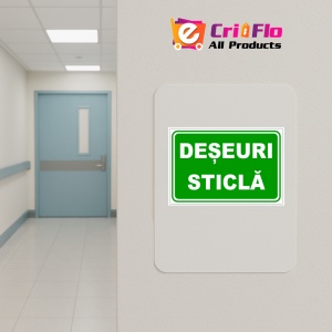 Indicator Deseuri sticla, Sticker autocolant - Img 4
