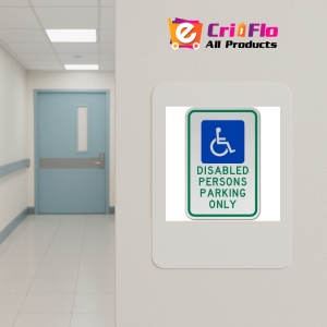 Indicator Disabled Persons Parking Only Sign, Sticker autocolant - Img 5