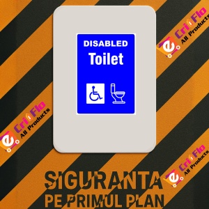 Indicator Disabled toilet, Sticker autocolant - Img 2