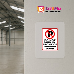 Indicator Do Not Park in Front of Garage Door Sign, Sticker autocolant - Img 3