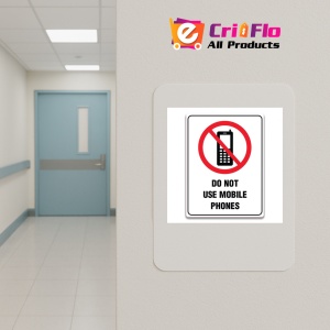 Indicator DO NOT USE MOBILE PHONES SIGN, Sticker autocolant - Img 4