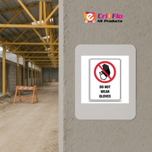 Indicator DO NOT WEAR GLOVES SIGN, Sticker autocolant - Img 5