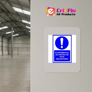 Indicator Echipamentul de protectie este obligatoriu, Sticker autocolant - Img 3