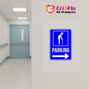 Indicator Elderly Parking Only Sign, Sticker autocolant - Img 4