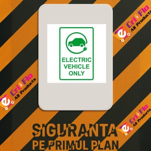 Indicator Electric Vehicle Parking Sign, Sticker autocolant - Img 2