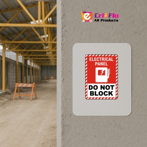 Indicator Electrical Panel Do Not Block, Sticker autocolant - Img 5