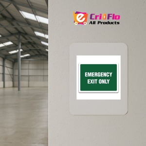 Indicator EMERGENCY EXIT ONLY SIGN, Sticker autocolant - Img 3