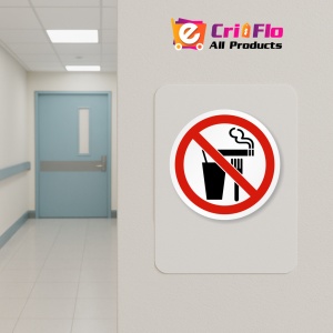 Indicator Eticheta a nu manca nu bea sau nu fumati, Sticker autocolant - Img 4