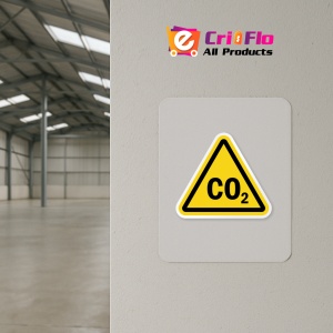 Indicator Eticheta cu simbol CO2, Sticker autocolant - Img 3