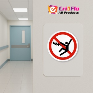Indicator Eticheta cu simbolul de soc electric, Sticker autocolant - Img 4