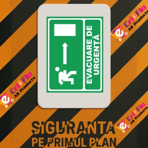 Indicator Evacuare urgenta dreapta, Sticker autocolant - Img 3