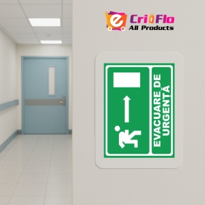 Indicator Evacuare urgenta dreapta, Sticker autocolant - Img 5