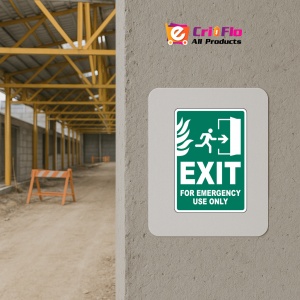 Indicator Exit For Emergency Use Only Sign, Sticker autocolant - Img 5