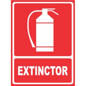 Indicator Extinctor, Sticker autocolant