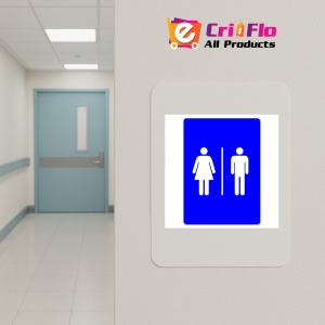 Indicator Female Male Toilet Sign Symbols Only, Sticker autocolant - Img 4