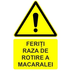 Indicator Feriti raza de rotire a macaralei indicator de avertizare, Sticker autocolant