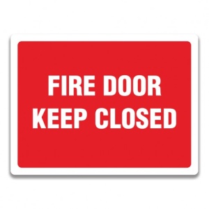 Indicator FIRE DOOR KEEP CLOSED SIGN, Sticker autocolant