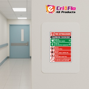 Indicator Fire Extinguisher Classification Sign, Sticker autocolant - Img 4