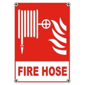 Indicator Fire Hose Signs, Sticker autocolant
