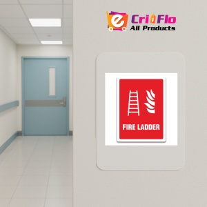 Indicator FIRE LADDER SIGN, Sticker autocolant - Img 4