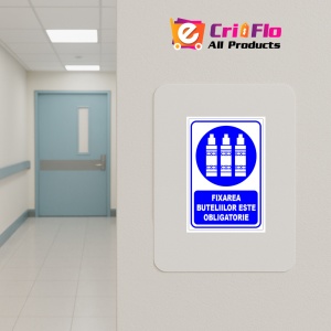 Indicator Fixarea buteliilor este obligatorie v1, Sticker autocolant - Img 4