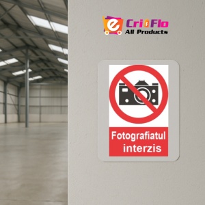 Indicator fotografiatul interzis indicatoare protectia muncii, Sticker autocolant - Img 4