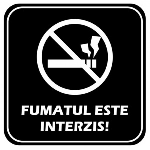 Indicator Fumatul este interzis, Sticker autocolant