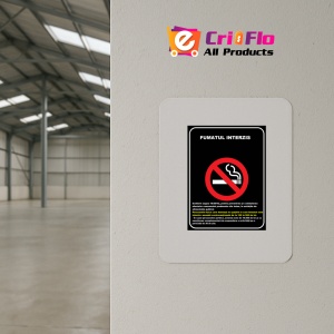 Indicator Fumatul interzis conform legii 15, Sticker autocolant - Img 3