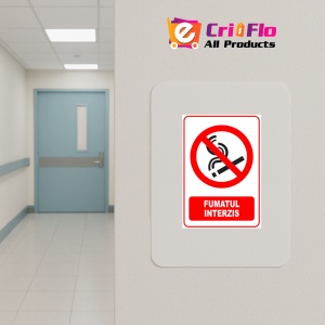 Indicator Fumatul interzis, Sticker autocolant - Img 4