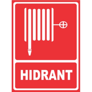 Indicator Hidrant 3, Sticker autocolant