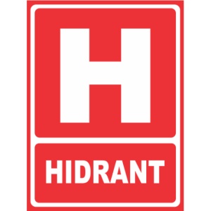 Indicator Hidrant, Sticker autocolant