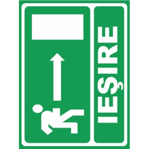 Indicator Iesire dreapta, Sticker autocolant