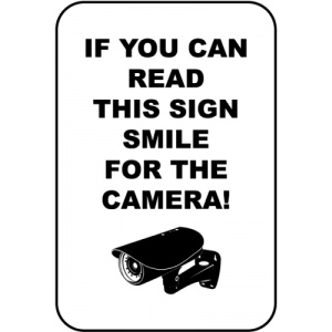 Indicator If You Can Read This Smile Sign, Sticker autocolant