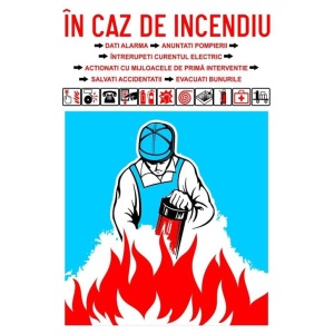 Indicator In caz de incendiu PSI, Sticker autocolant