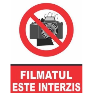 Indicator Indicator filmatul interzis, Sticker autocolant