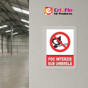 Indicator Indicator foc interzis sub umbrela, Sticker autocolant - Img 4