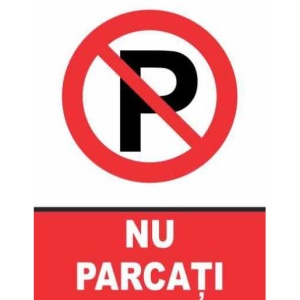 Indicator Indicator nu parcati, Sticker autocolant