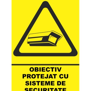 Indicator Indicator obiectiv protejat cu sistem de securitate, Sticker autocolant