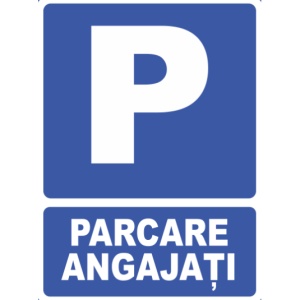 Indicator Indicator parcare angajati, Sticker autocolant