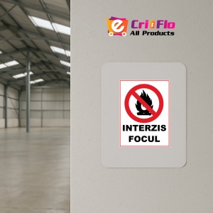 Indicator Interzis focul, Sticker autocolant - Img 3