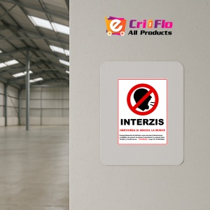 Indicator interzis hartuirea si abuzul la munca, Sticker autocolant - Img 3