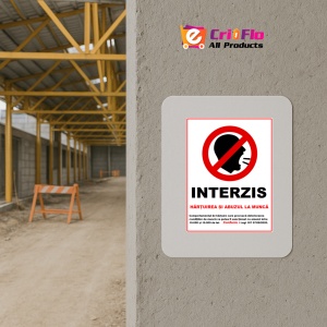 Indicator interzis hartuirea si abuzul la munca, Sticker autocolant - Img 5