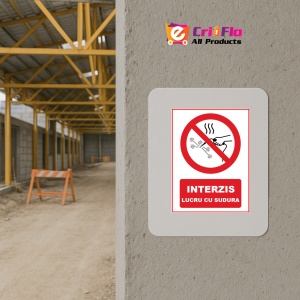 Indicator Interzis lucru cu sudura, Sticker autocolant - Img 5