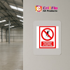 Indicator Interzis urcarea pe rafturi, Sticker autocolant - Img 3