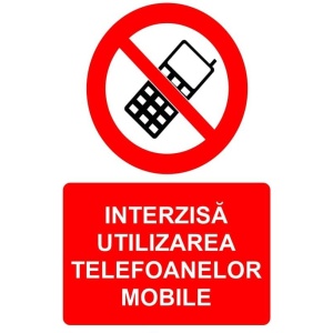 Indicator Interzisa utilizarea telefoanelor mobile indicator de interzicere, Sticker autocolant