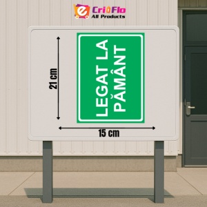 Indicator Legat la pamant, Sticker autocolant - Img 2