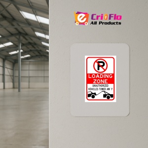 Indicator Loading Zone No Parking Sign, Sticker autocolant - Img 3
