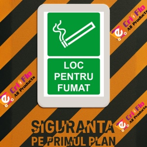 Indicator Loc pentru fumat v1, Sticker autocolant - Img 3